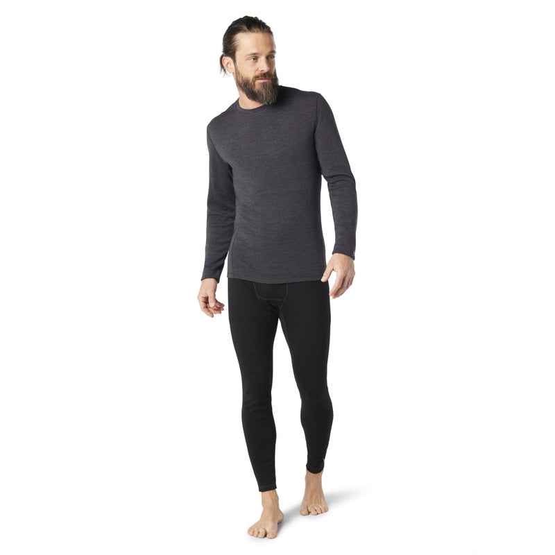 SmartWool Men's Classic Thermal Merino Base Layer Crew, Charcoal Heather, XX-Large - Image 2